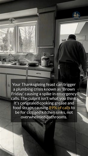 The day after Thanksgiving is a plumbers nightmare, and the kitchen sink is the real culprit. #historyfacts #didyouknow #thanksgiving | GoodScience