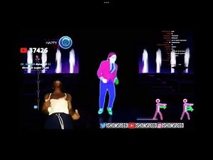 Ishowspeed goes crazy over just dance