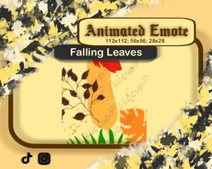 Falling Leaves Twitch Animated Emote - Etsy UK
