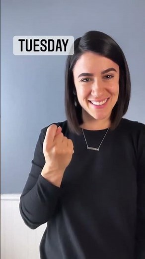 Days of the Week - Part 1 (MONDAY, TUESDAY, WEDNESDAY, THURSDAY) | ASL Glossary | The ASL Shop