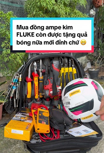 Mua ampe kìm FLUKE tặng quả bóng chính hãng FLUKE