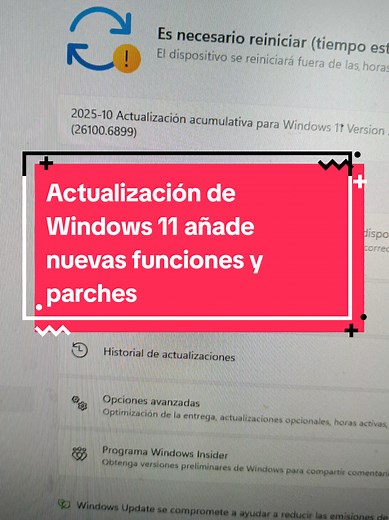 Actualización de Windows 11 25H2: Nuevas funciones y parches