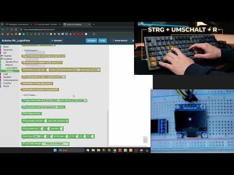 Blockly für Arduino, Teil 15 I2C OLED 0,96 und 0,91 Zoll mit Blockly grafisch Programmieren