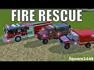 Farming Simulator 17 | Fire Rescue | Brush Fire | Mower Fire | Forklift Fire