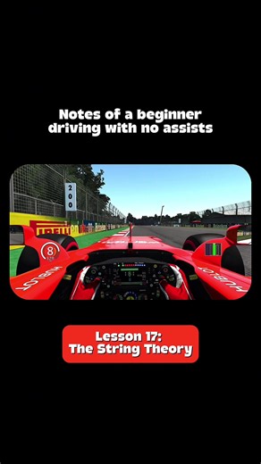 Lesson 17: The String Theory The “String Theory” is a brake and throttle hack that helped me better understand the inverse relationship between steering and braking/throttling. Imagine a string tied to your steering wheel and the top of your brake/gas pedals. The more you turn, the less you brake. The less you turn, the more you throttle. Without the help of ABS and traction control, this concept helped me better understand: 1. How to better drive at the limit. (And how one ends up driving right