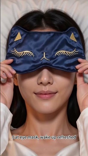 Satin Eye Mask – Soft, Breathable & 100% Blackout 😴