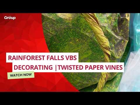 Rainforest Falls Decorating | Twisted Paper Vines