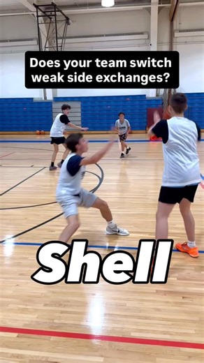 8.1K views · 474 reactions | Shell - Does your team switch weak side exchanges? . . #Basketball #Nice #Work #Train #Details #Future #Learn #Skills #Pittsburgh #Reels #Hoops #Trending #Viral #Motivation #New #Video #ComeGetSome! #Shell #Defense #Drill #Simple #Switch #Talk #Follow | The Scoring Factory | Facebook