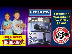 Pulse Desktop Microphone ║Streaming Microphone ║Five Below ║Josh&Sarah Unboxing