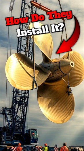 Cargo Ship Propeller Installation Process || हजारों टन के जहाज़ का प्रोपेलर कैसे लगाया जाता है?