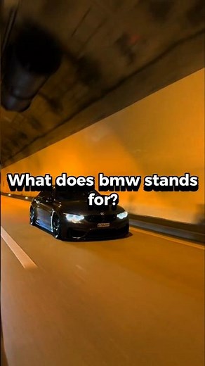 What does 'BMW' stands for? #car #automobile #bmw