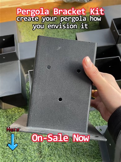 Contractors charge thousands for this look. I built mine with one kit.#kit#pergola #bracket #outdoors#backyard#pergolas