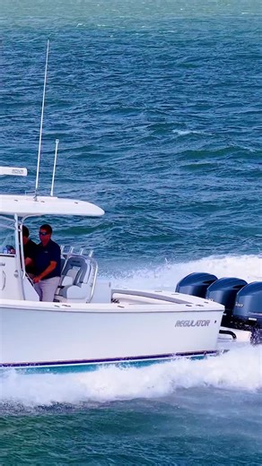 “Dauntless” is a single owner 2018 Regulator 34 that has been kept under a covered lift for most of her life and is in immaculate condition. Some features include: - Triple 300hp Yamaha engines - Garmin electronics - Bow thruster - Helm air conditioning - 3 sided enclosure 📱Jud Black & Carl Beale 📍Hampton, VA 💵Asking $349,000 #bluewateryachtsales #regulatormarine #regulatorboats #offshorelife #centerconsole #boatsforsale | Bluewater Yacht Sales