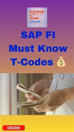 Top 5 SAP FI T-Codes You Must Know | SAP Finance Tutorial Shorts #sap #news #erp #finance #viral #fi