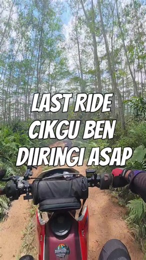 Ride kali ni, lain macam rasanya. jalan yang biasa kita redah terasa panjang dan sunyi. Diiringi asap motor yang berkepul di belakang, seolah-olah motor pun dah tahu kau bakal meninggalkan kami.. #posbalar #CikguOffroad #cikguben #Benzaid #gurupedalaman