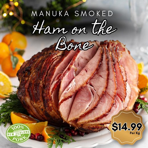 🔥 Manuka Smoked Ham on the Bone – $14.99/kg 🔥 Our Manuka smoked hams are back, and they’re looking unreal. Slow-smoked with real Manuka for that rich, classic flavour that always hits the mark. These are half ham-on-the-bone pieces, beautifully smoked, juicy, and perfect for anyone who wants real quality at a sharp price. 💛 Manuka smoked 💛 Half ham on the bone 💛 NZ Pork 💛 Only $14.99 per kg Pop in, grab yours, and enjoy proper Kiwi ham done right. https://primerangefresh.co.nz/collections/
