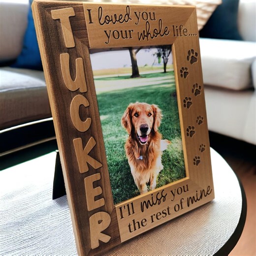 Dog Remembrance Memorial Picture Frame | Personalized Dog Sympathy Gift Tribute | Loss Gift | Pet Loss | Pet Memorial *cs* - Etsy