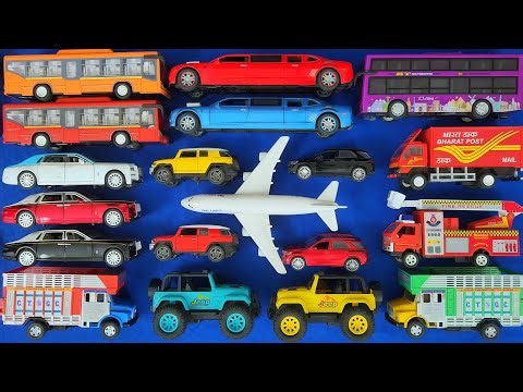 Huge Big Size Toy Vehicles Video for Kids | Truck, Bus, Jeep, Airplane, Rolls Royce