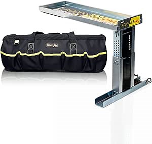 Ideal Security Ladder-Aide Pro Bundle with Pro Bag, Ladder Stabilizer for Single and Extension Ladders, Silver