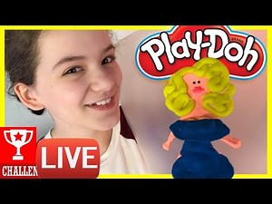 YOUTUBER PLAY-DOH CHALLENGE! | KITTIESMAMA LIVESTREAM