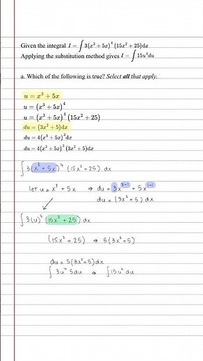 The Substitution Technique That Saves Hours #integration #maths #shorts