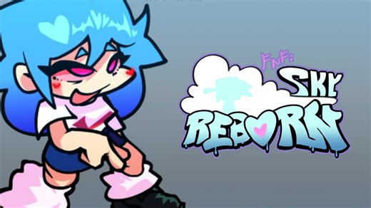 FNF Vs Sky更新 手机特供曲目 Sky Mobile Mix 流程演示