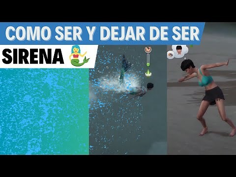 Sims 4 | Cómo convertirse en Sirena🧜‍♀️ y dejar de serlo🚫+3 formas de encontrar el alga🍋