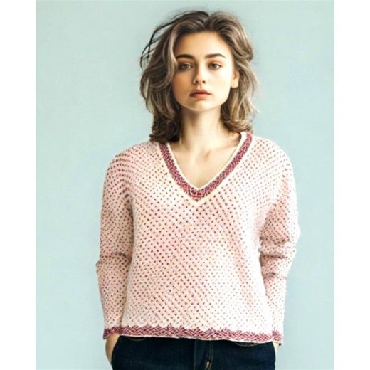 J Crew Nordic 100% Wool Sweater Womens Size Small V-neck Long Sleeve Red - Etsy