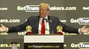 Donald Trump announces new footwear line during Sneaker Con in Pennsylvania