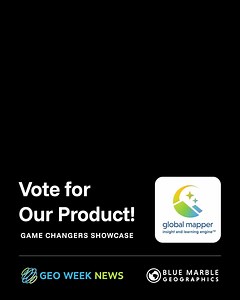 1.1K views · 14 reactions |  Vote for the Global Mapper Insight & Learning Engine—a powerful tool for GIS pros—in the Geo Week Game Changers showcase: https://ow.ly/ykO750Xx32Q ⚡ - #globalmapper #geoweek #geoweekgamechangers #deeplearning #gis | Global Mapper | Facebook