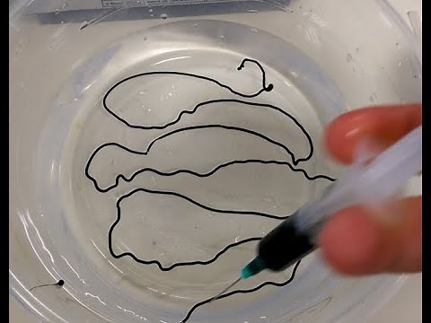 Conductive Polymer Wire | How to make conducting alginate worm | MCC polypyrrole alginate composite