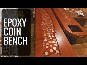 Classy DIY EPOXY Coin Bench