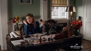 It's gotten to be quite a bustling center of business at the lumber mill! Leave it to Rosemary to need TWO phone lines. | When Calls the Heart