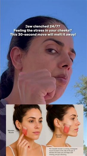 😣 Jaw clenched 24/7? Feeling all that stress sitting in your cheeks?