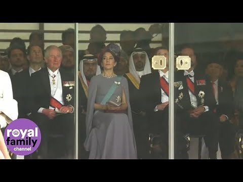 Prince Charles Watches Japanese Emperor Naruhito Ascend to the Throne