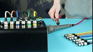 EBXYA XLR Cables 50 ft 2 Packs - Premium Balanced DMX Cable with 3-Pin XLR Male to Female Microphone Cable, Blue