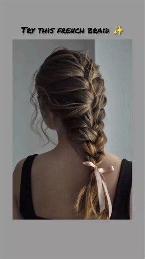 French braid tutorial ✨ #shorts
