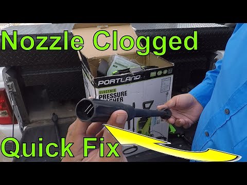 Pressure washer nozzle clogged||Portland Pressure Washer Harbor Freight