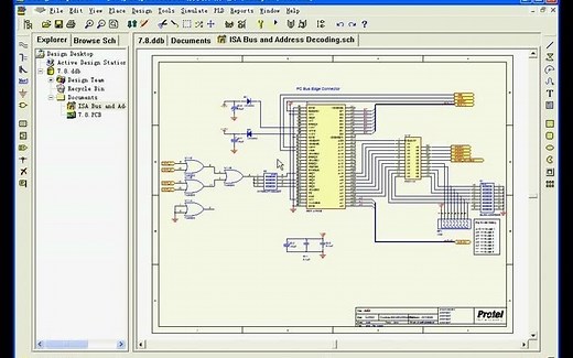 protel99se画原理图视频教程-PCB文件中导入原理图0