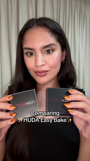 Huda Beauty Easy Bake Setting Powder Comparison