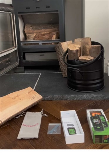 RDINSCOS Damp Meter – Moisture Detector for Walls, Wood & Firewood | Pin-Type Moisture Meter for Buildings, Walls and Plaster