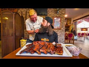 IF YOU CAN BEAT PORTUGAL'S HUGE RIB CHALLENGE THEY DRESS YOU AS A KING! | BeardMeatsFood