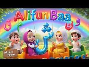 Arabic Alif Baa Train Song 🚂 | Alifun Baa Taa for Kids & Beginners