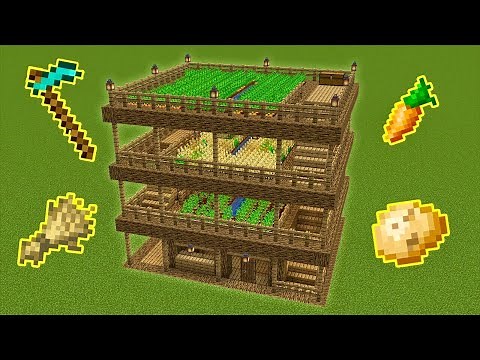 Minecraft - How to build THE ULTIMATE FARM HOUSE