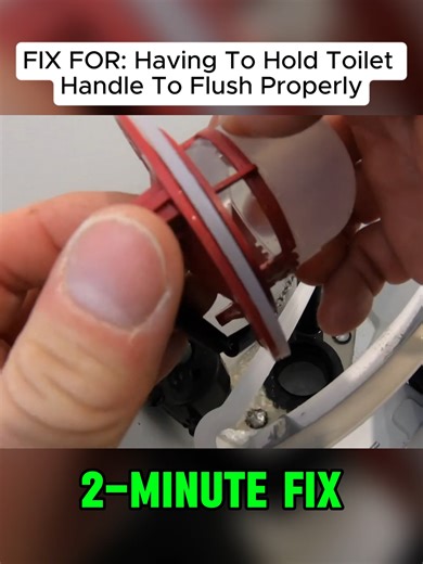 #toilet #SimpleFix FIX FOR: Having To Hold Toilet Handle To Flush Properly #plumbing #tutotial #howto #tip #homerepair #diy #cleaning #LifeHack #CleaningTips #PlumbingTips #FixItYourself #tips #bakingsoda #Tricks #fyp