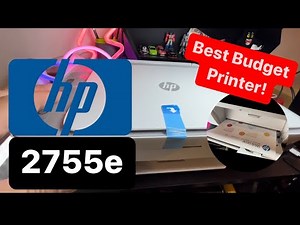 HP Printing 2755e Unboxing , Setup, and Test Run!!