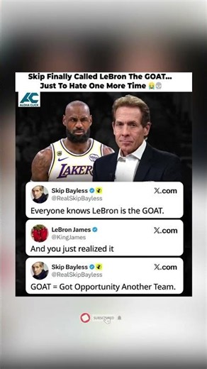 Skip Calls LeBron GOAT Then Instantly Hates 😭#lebronjames #shorts