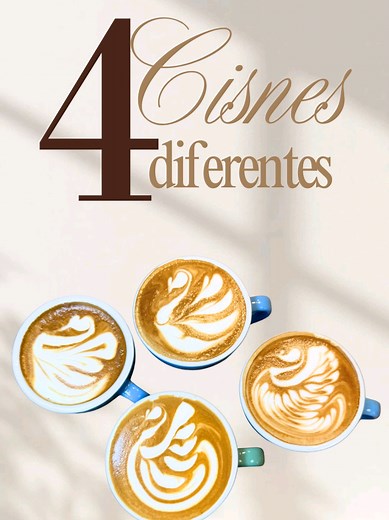4 técnicas de latte art para 4 cisnes diferentes