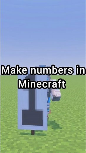 How to make the number 4 in Minecraft using banners (easy) #minecraft #minecrafttutorial