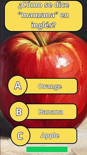 ¿Cómo se dice “manzana” en inglés